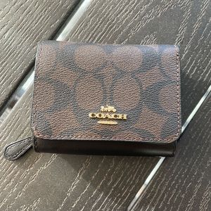 Coach trifold wallet